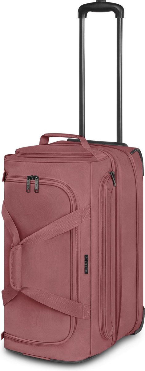 Redolz Duffle Essentials 2-wiel reistas 55 cm M met uitbreidingsflap - rose