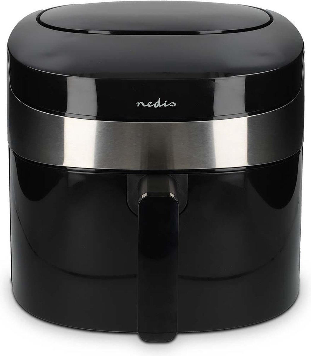 Nedis SmartLife Heteluchtfriteuse - Wi-Fi - 72 l - Tijdschakelaar: 240 min - Aantal vooraf ingestelde programma's: 8 - Digitaal - Android / IOS - Zwart