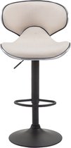 Tabouret de bar Clp Las Vegas - Tissu - Zwart crème