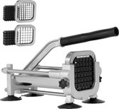 Bol.com RM Store® - Frituursnijder - Aardappelsnijder - Roestvrijstalen Bladen - Handmatige Aardappelhakmachine - Met Zuignappen aanbieding