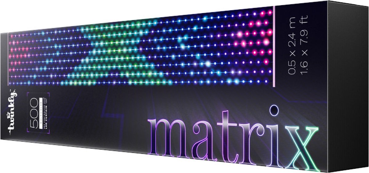 Twinkly Matrix RGB - 500 lamps (0,5x2,4m) Transparant – foto 8