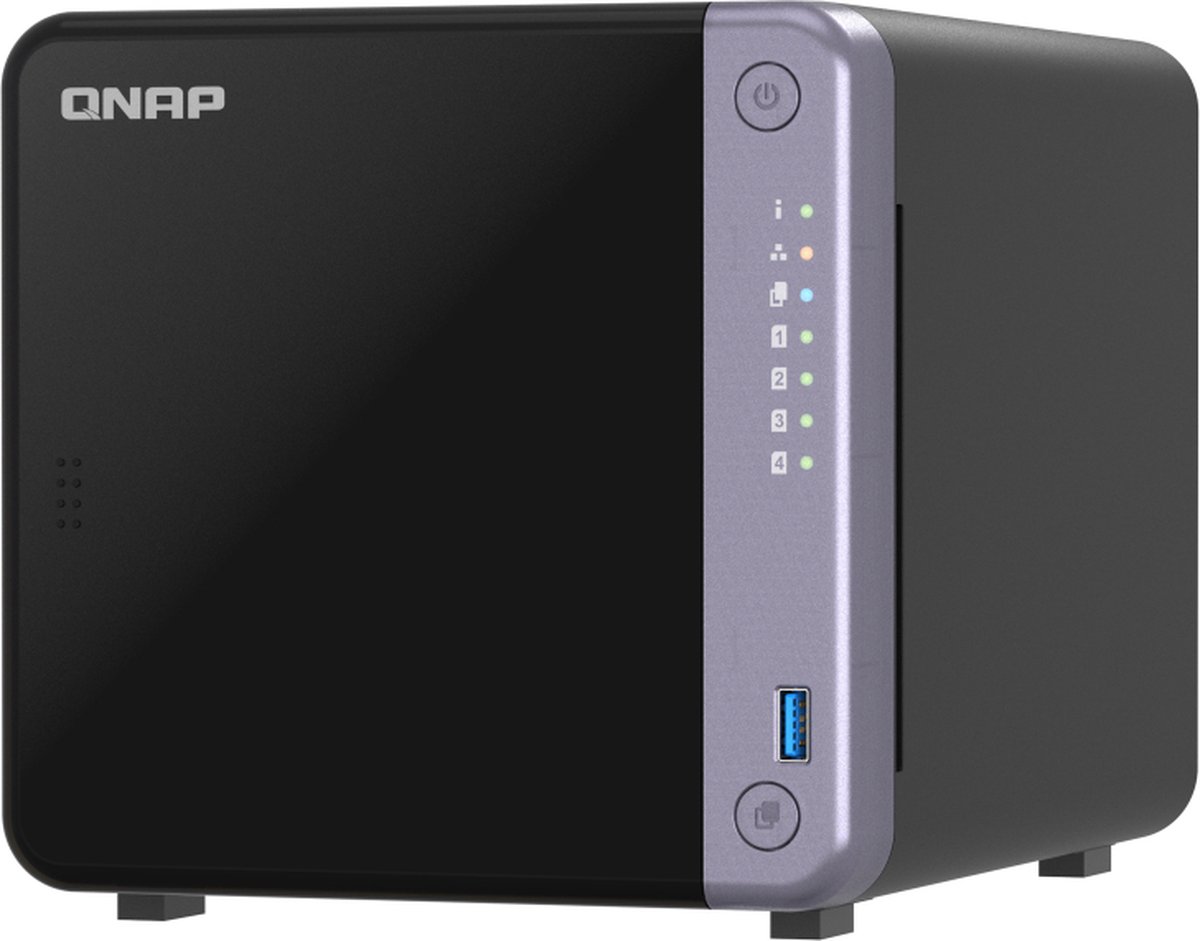 QNAP TS-432X-4G data-opslag-server NAS Tower Ethernet LAN Zwart Alpine AL-524