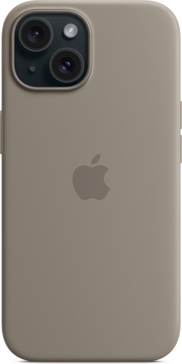 Apple - Siliconen Hoesje - MagSafe - iPhone 15 - Klei