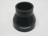 Rechte verlopen silicone - Zwart, 70-45mm