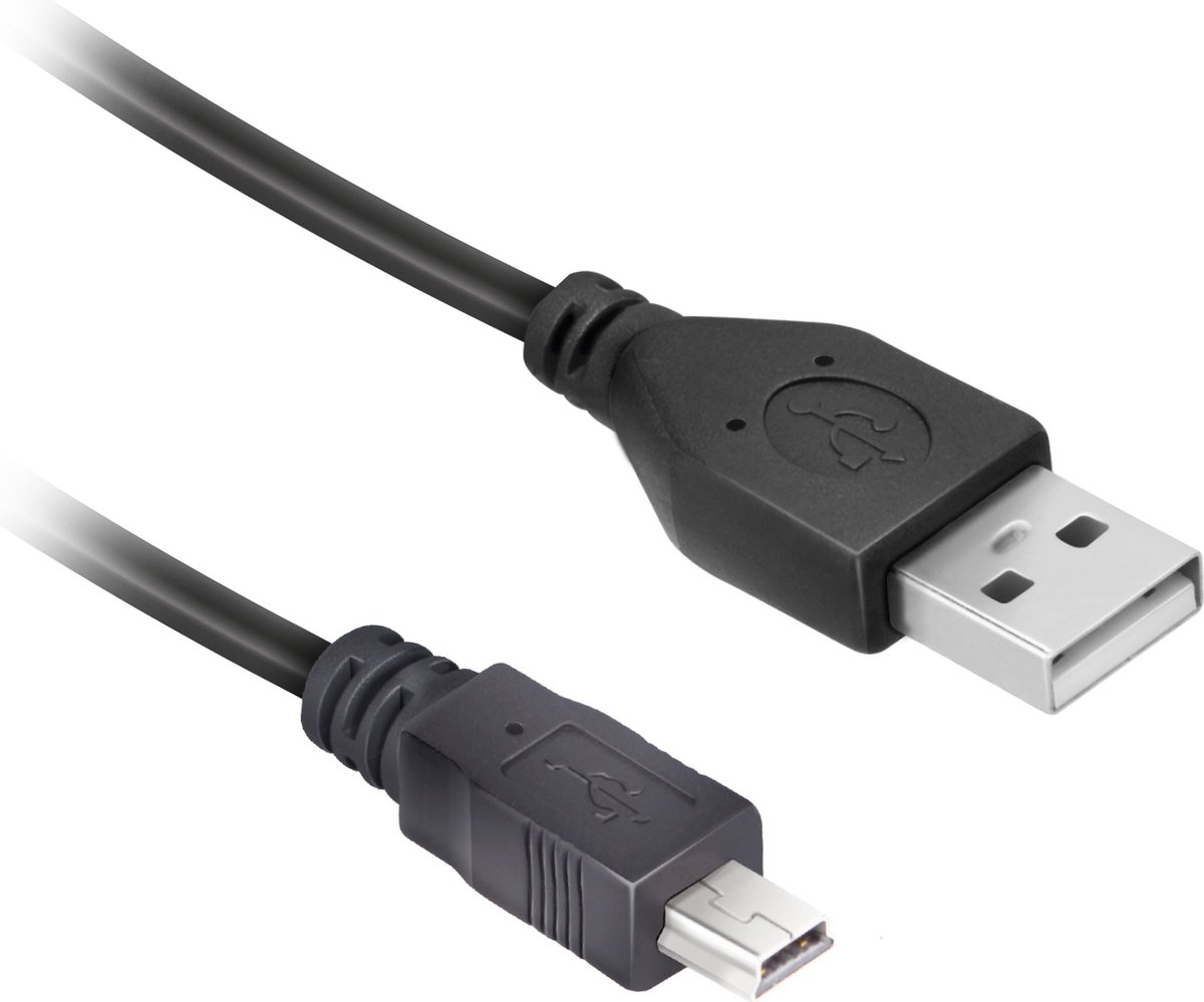 Ekon ECITUSBMINI30MMK USB-kabel USB 2.0 3 m USB A Mini-USB A Zwart