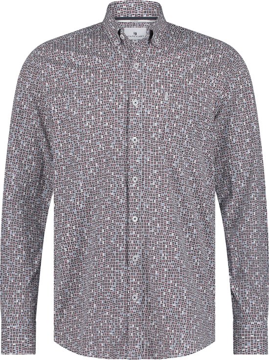 State Of Art Overhemd Print Multicolour - Maat 4XL - Heren - Overhemden Casual