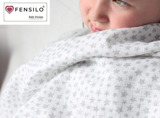 Cloths Hydrophilic Diapers 10 Pack 70x80 cm White-Grey-Yellow Burp Wipes Unisex Girl Young EU fabricated FENSILO hydrofiele washandjes — afbeelding 2