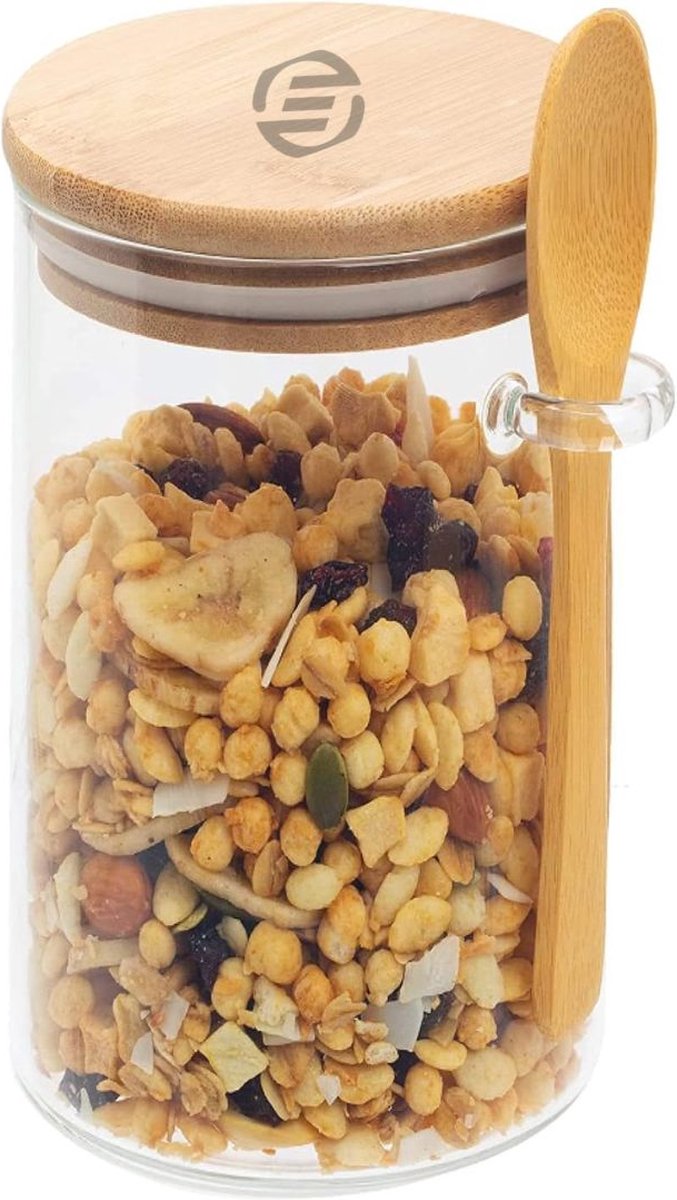 Equivera Overnight Oats Potjes - Muesli Beker - Mason Jar - Havermout - Set - Must have voor jouw ontbijt