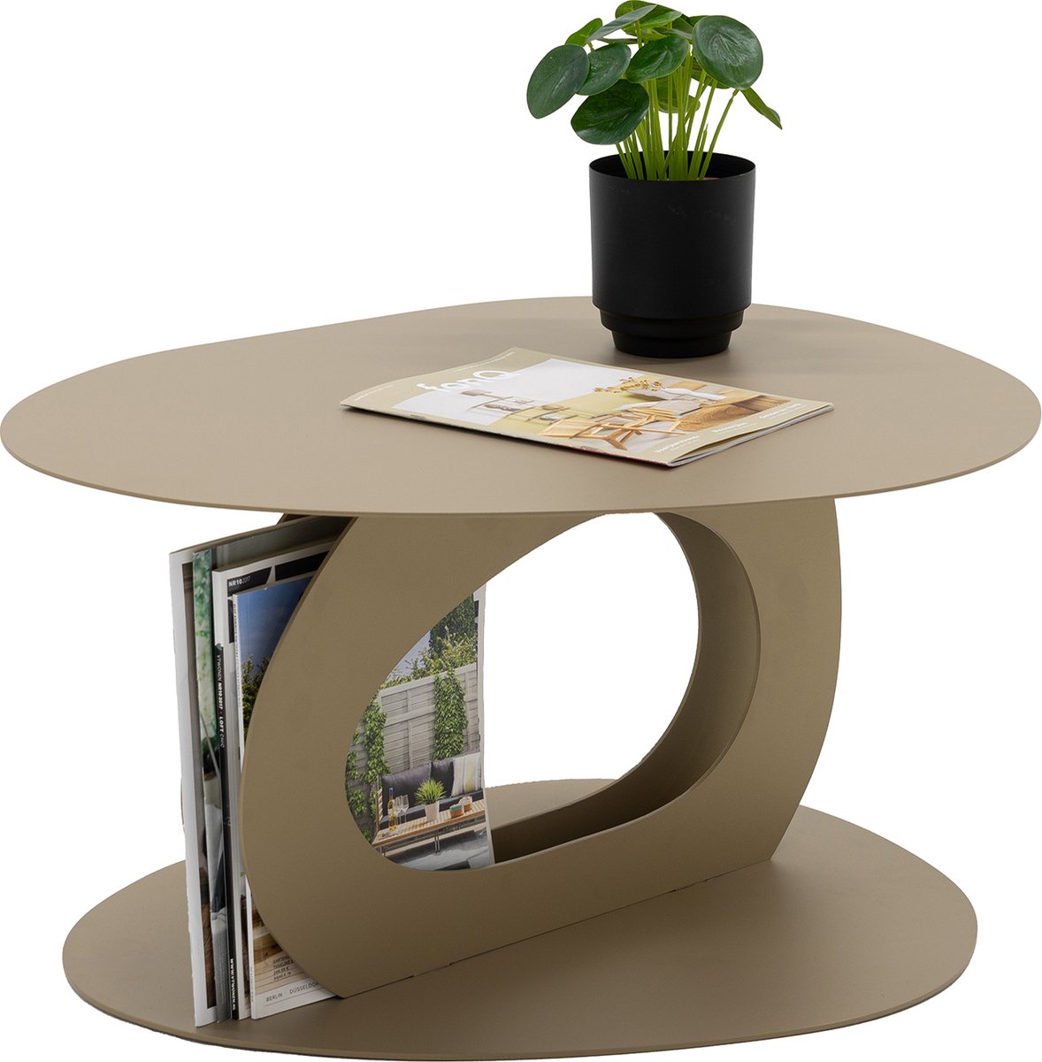 Spinder x Eva van de Ven salontafel Tonda - Champagne - Staal