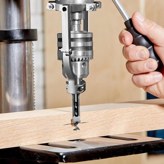 6-13mm HSS Twist Drill Bits Set Houtbewerking Vierkant Gat Boor Gereedschap Kit Hout Mortising Beitel Boor Vierkante Gatenzaag Opener (Color : 9.5mm