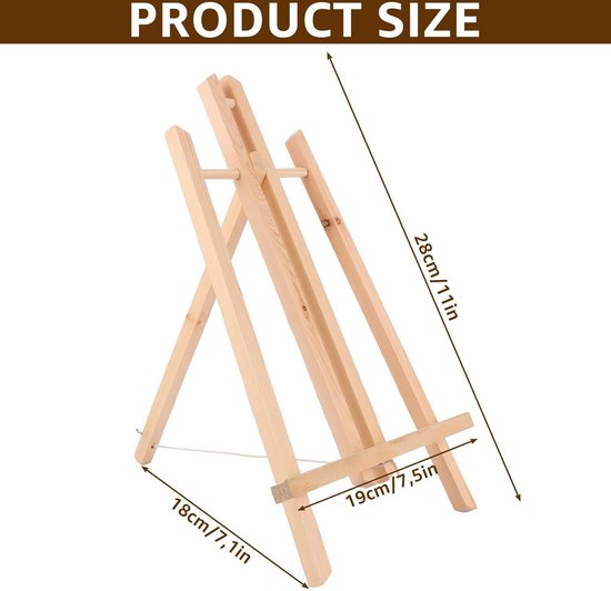 6 Stks Tabletop Instant Display Ezel, Draagbare Verstelbare Inklapbare Tafel Statief Ezels Standaard Voor Canvas Schilderijen