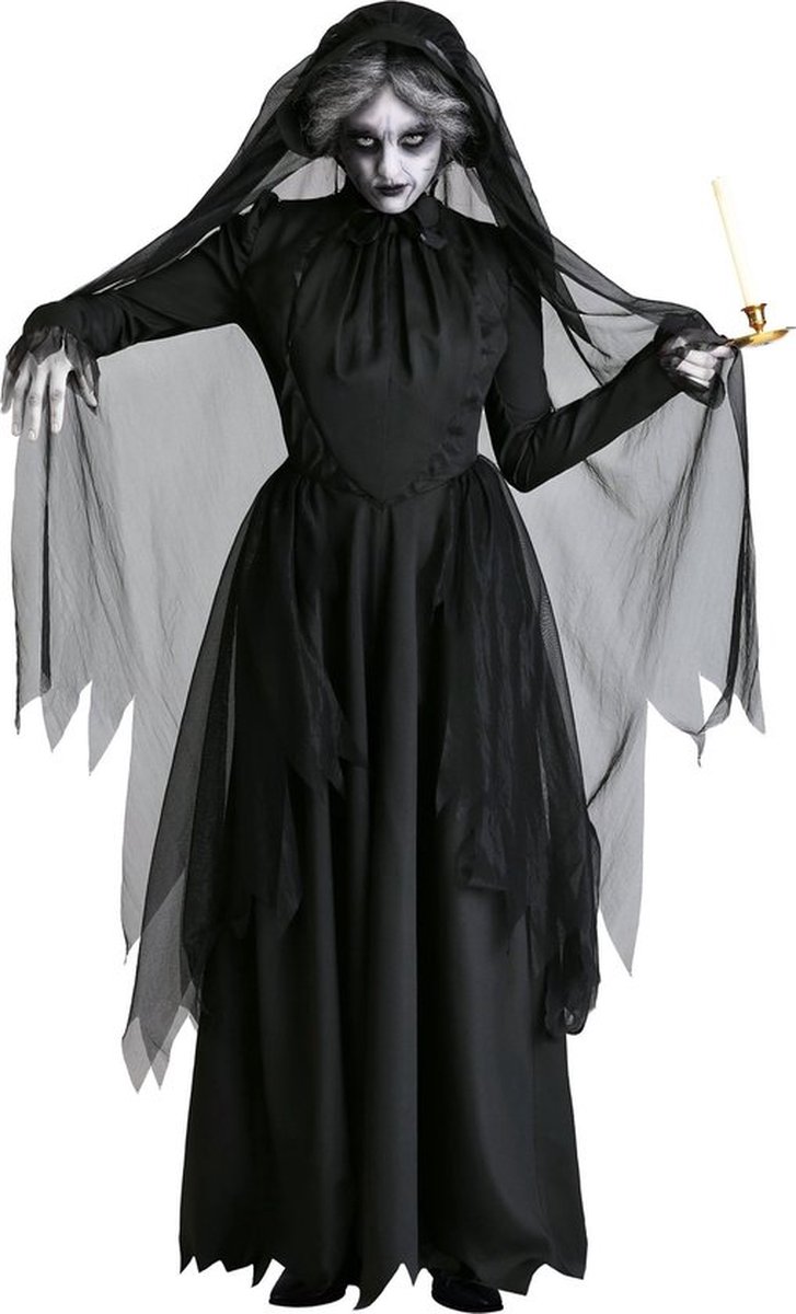 Vermanto Kostuum - Non - Heks - Vampier - Halloween - Vrouwen - Dames - Zwart - L