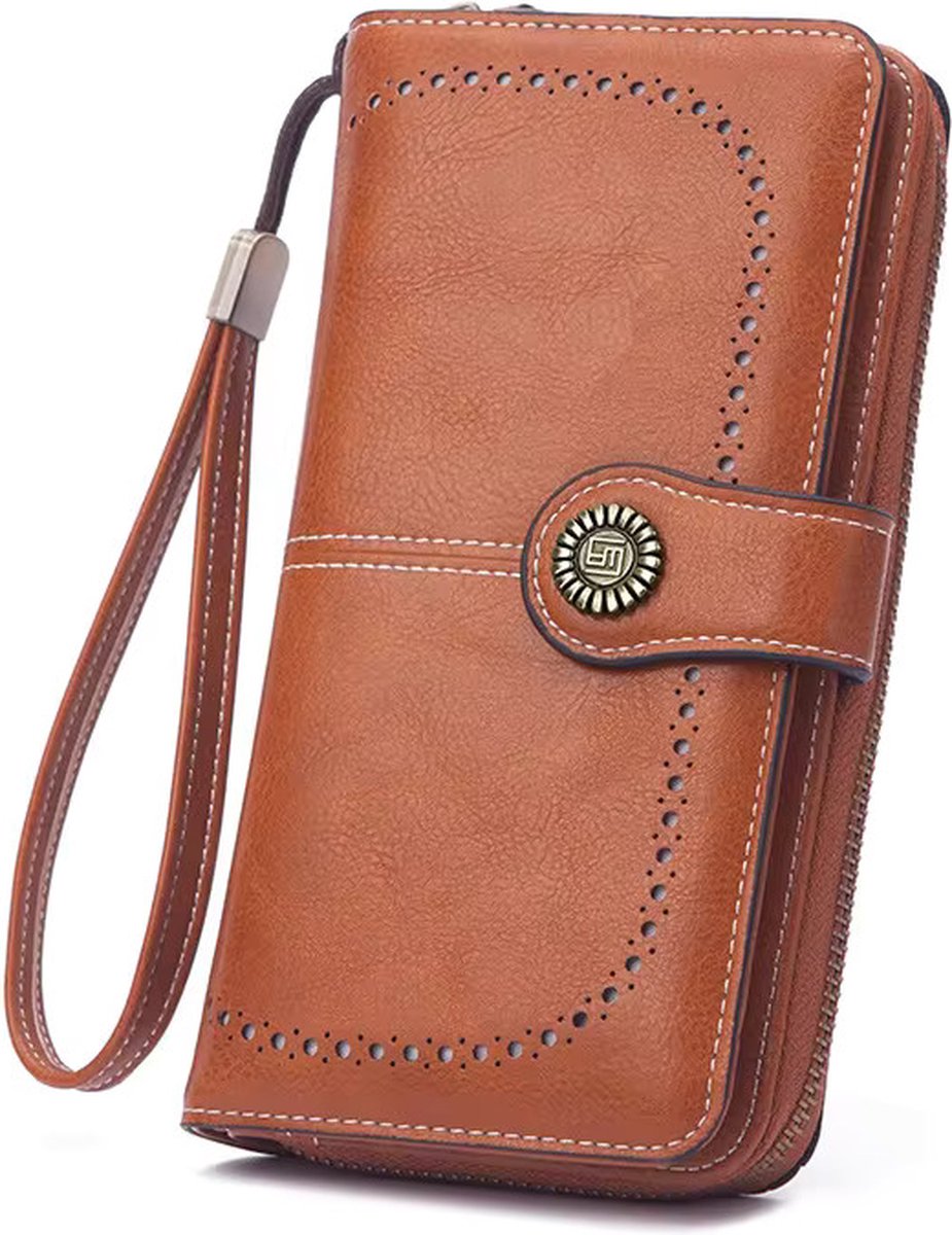 Portemonnee Dames, Portemonnee, Portemonnees, Portefeuille Dames, Dames Pasjes Houder, Card Holder Wallet, Portefeuille, Portefeuille Dames Met Kaarthouders, Creditcardhouder, Pasjeshouder Vrouwen, Moederdag, Valentijnsdag, Verjaardag, BRUIN