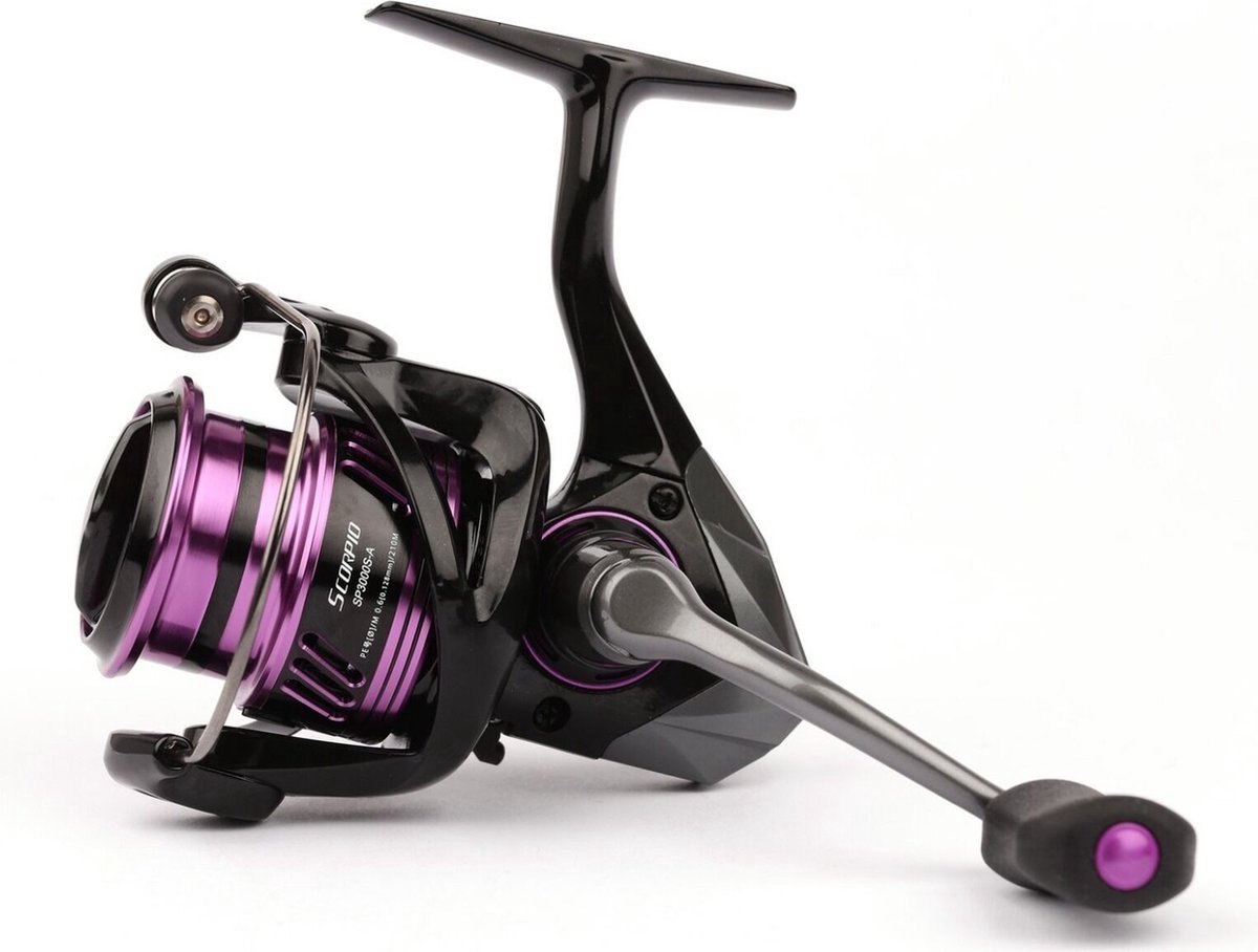 Okuma Scorpio SP3000S-A Spinmolen Zwart/ Paars 3000 - Aanbieding