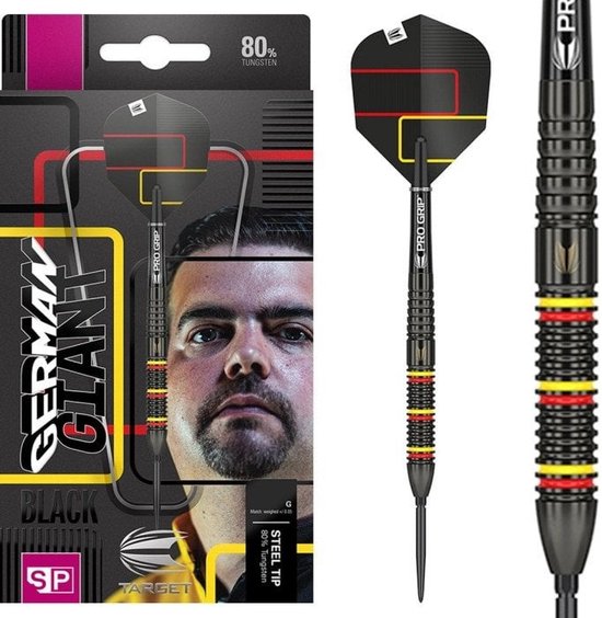 Target Gabriel Clemens Swiss Point Black 80% - Dartpijlen - 23 Gram van Target — afbeelding 2