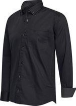 Cappuccino Italia - Chemises Homme Chemise Stretch Ancona - Zwart - Taille XXL