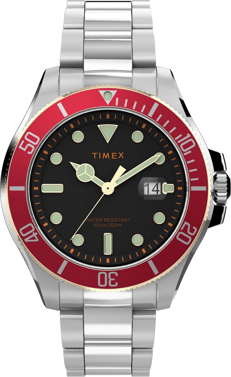 Timex Harborside Coast TW2V91900 Horloge - Staal - Zilverkleurig - Ø 43 mm