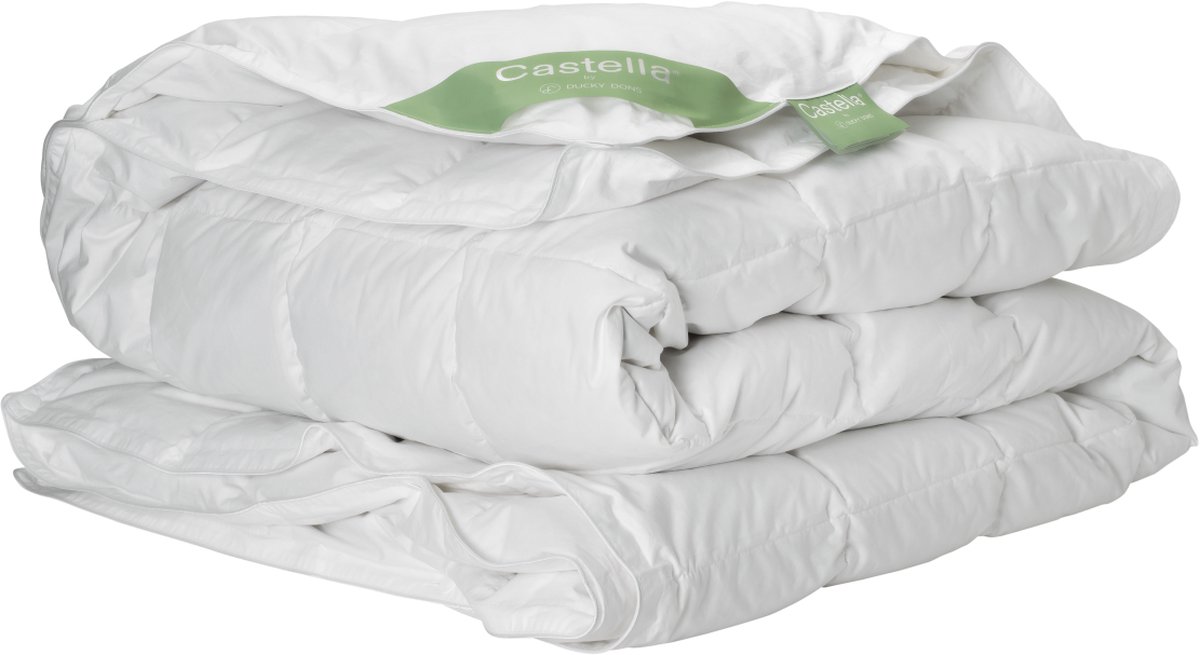 Castella Sirius 4 Seizoenen Dekbed | 140x200 cm - 90% Eendendons Eenpersoons Dekbed - Zomerdekbed & Winterdekbed - Anti-Huisstofmijt - Ventilerend & Absorberend