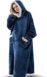 Extra lange hoodie deken sweatshirt, super warm en gezellig grote