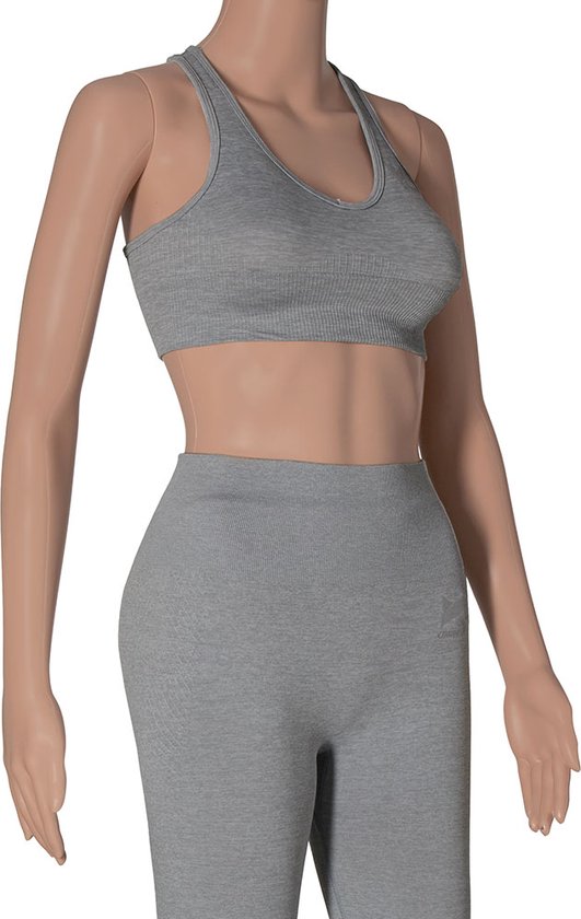 Foto: Xtreme sportset dames short top grijs m sport short dames sportkleding dames sportbroek dames sport top dames sportshirt dames