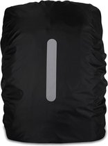 Waterdichte Rugzak Hoes - Reflecterende Regenhoes - 20/30 Liter - Small - Zwart