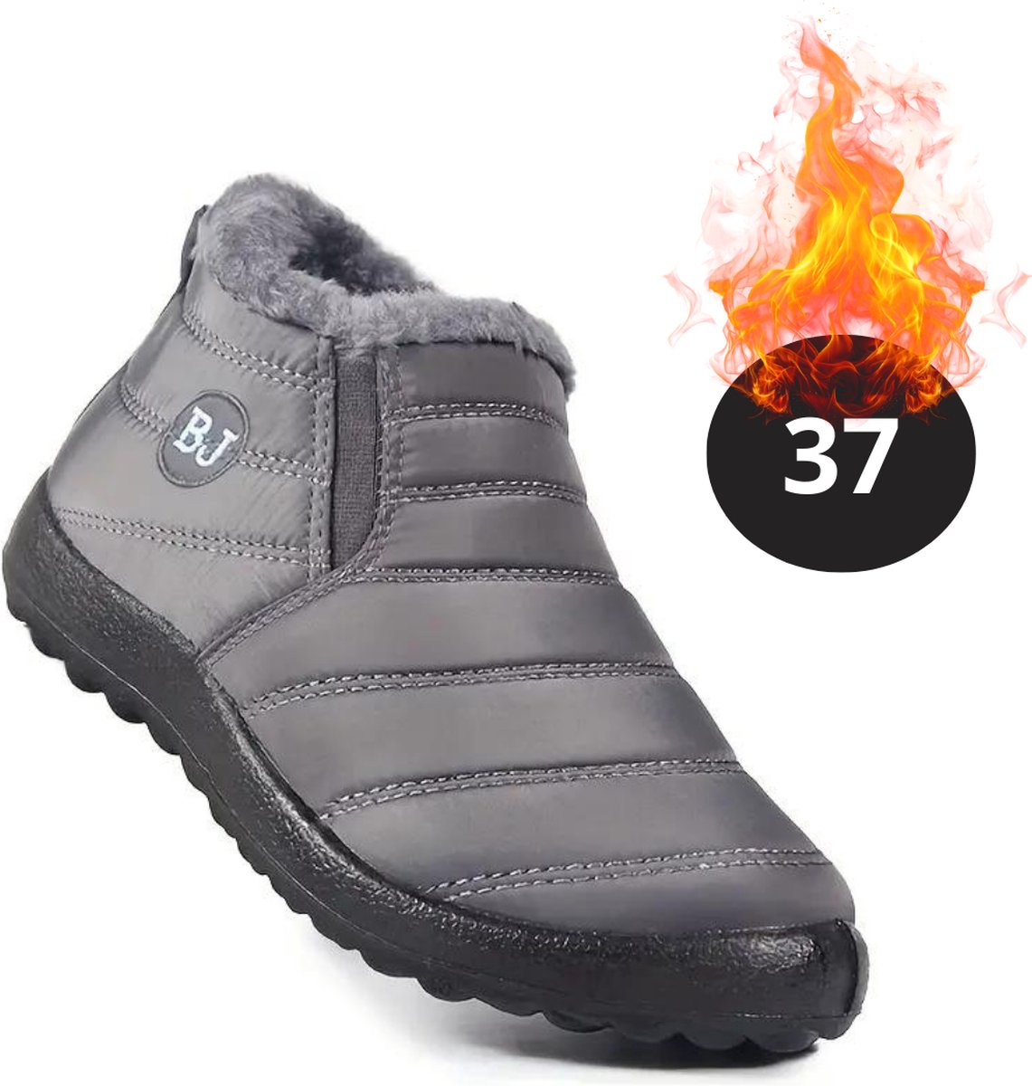 Nivard Snowboots Sneeuwschoenen Sneeuwboots Dames Wintersport Ski Skischoenen – 37 Laag Grijs