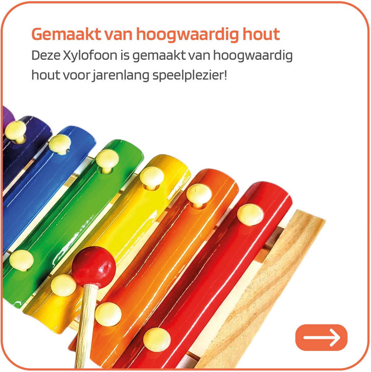 Xylofoon – Muziekinstrumenten voor kinderen - Houten Speelgoed — afbeelding 2