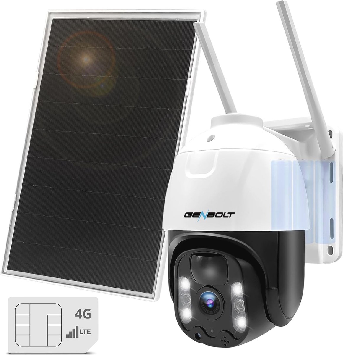 Beveiligingscamera Buiten 4G Cellular - 2K PTZ - LTE - Draadloos - Solar - PIR Detectie