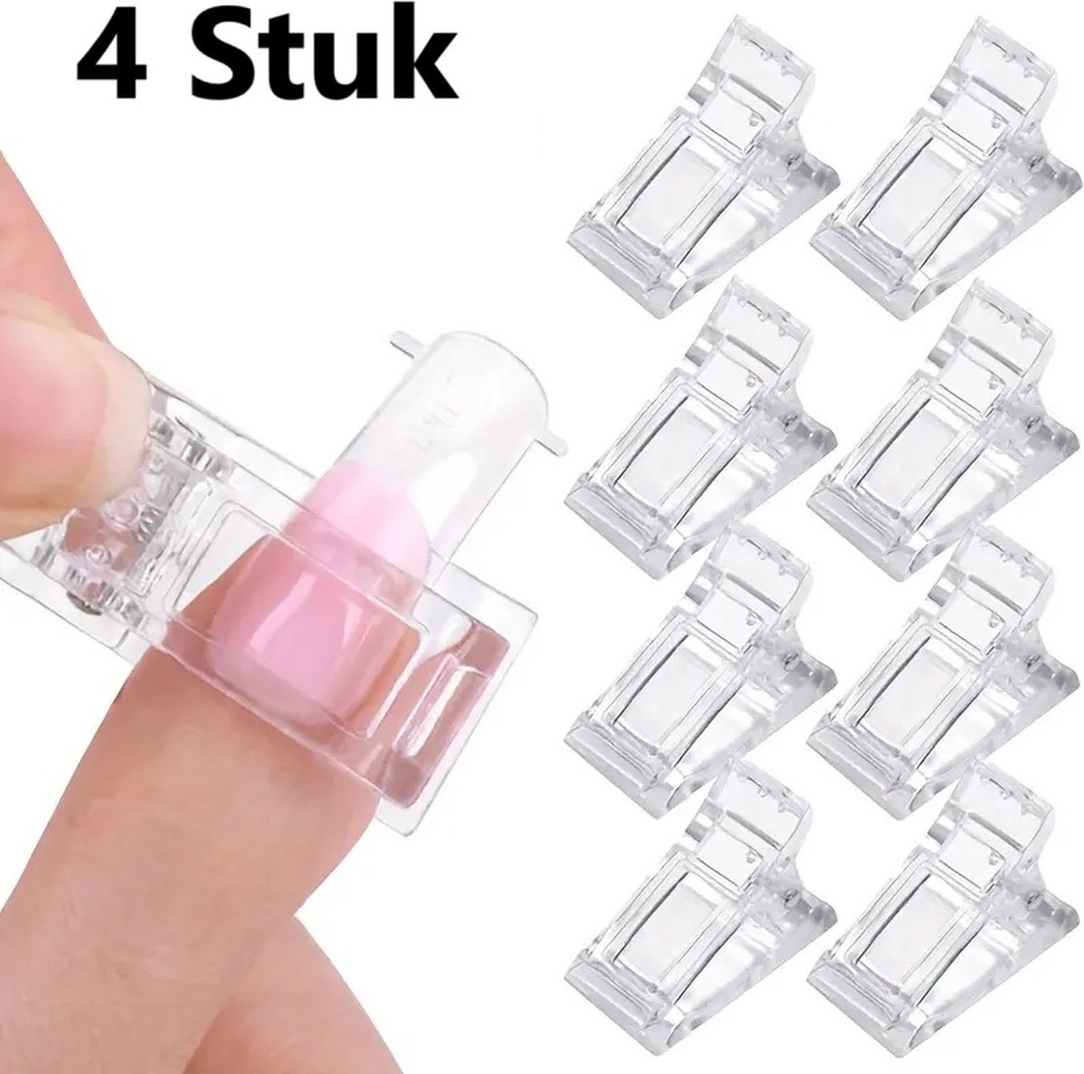 Goedkoopste Set Van 4 Polygel Klemmen I Nagelklem I Nagelclip I Dual Form Klem I Voor Aanbrengen Van Gelnagels