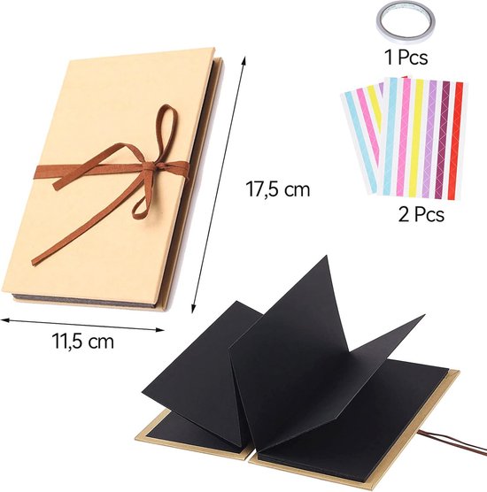 Ctwezoikmt Kraft Papier Album Accordeon Album Vintage Accordeon Stijl DIY Scrapbook Album Ambachten 'S Bruiloft Verjaardag