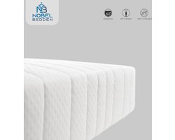 140x200 Topmatras - 14cm dik - HR 45 Premium Bamboe Deluxe - Afritsbaar en wasbaar Matras - Climate Motion Control