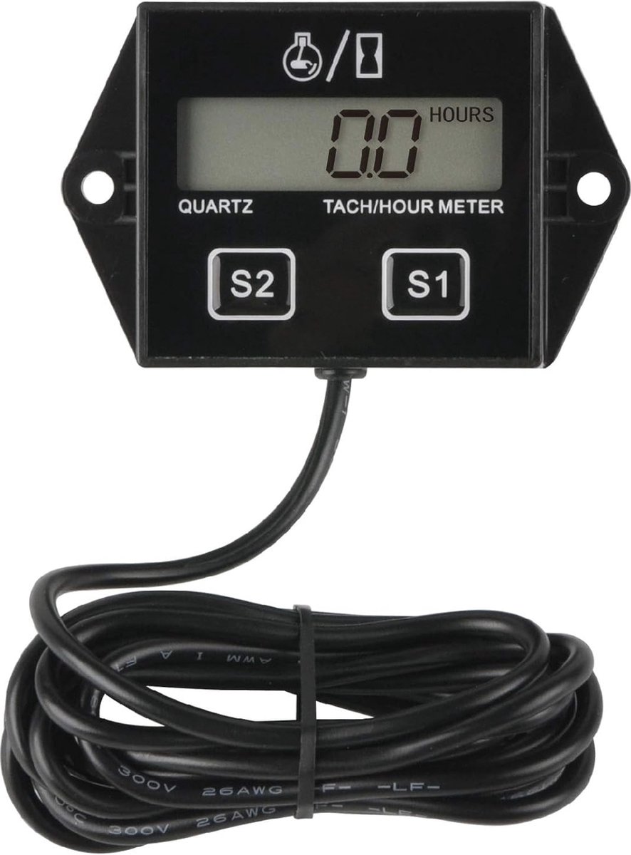 Inductieve Toerenteller met Urenteller voor ATV, UTV, Dirtbike en Motorfiets