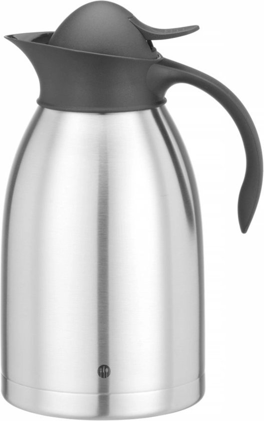 Hendi Thermos pichet - 2 l - avec bouchon à pression - Noir
