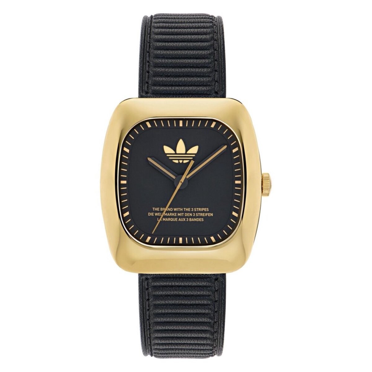 Adidas Originals Retro Wave One AOSY24528 Horloge - Leer - Zwart - Ø 37 mm