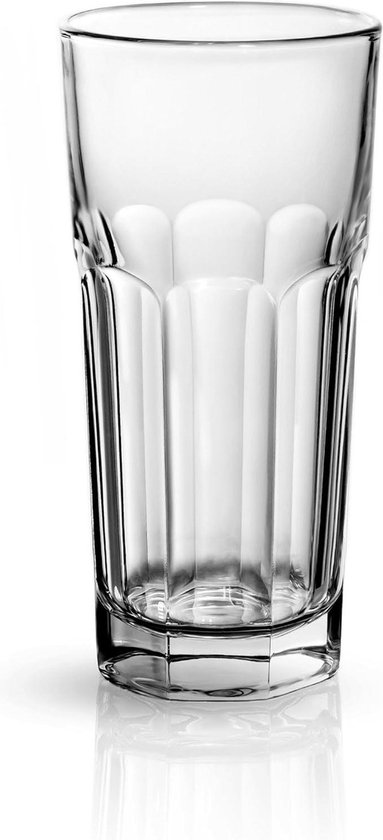 TREND FOR HOME Emma Gin Water Glasses, 425 ml, Set of 6 Transparent Drinking Glasses, Wine Glasses, Cocktail Glasses, White Wine Glasses, Whisky Glasses, Tumbler Rum Glasses, Dishwasher Safe