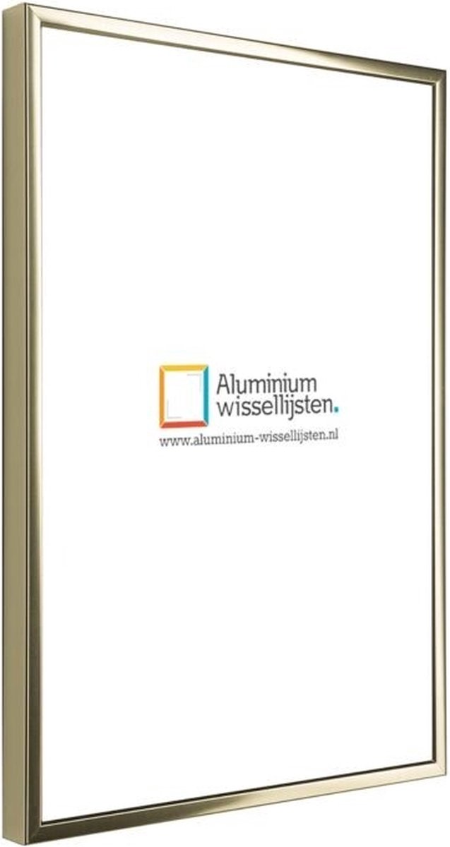 Lichtendonk Aluminium Wissellijst Glans Goud A0 - 84,1 x 118,9cm - Ontspiegeld Acrylite - Art.nr.: 048-001