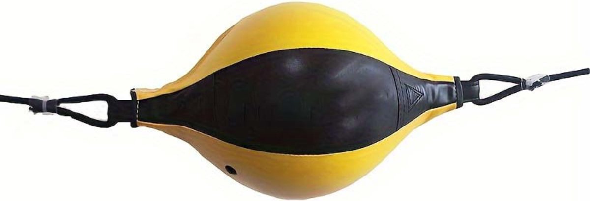 Bovista Boksbal - Punching Bag - Boxzak - Bokspaal - Bokszak Ophangsysteem - Stootzak - Kickboks Zak Volwassenen - Sport - Geel