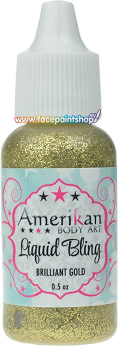 Amerikan Body Art Liquid Bling Brilliant Gold 15ml
