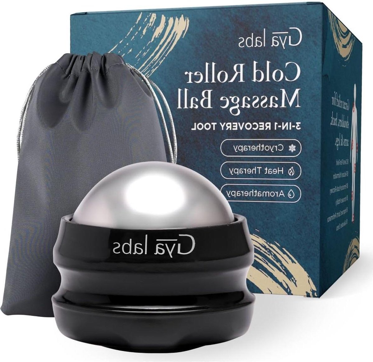Goedkoopste Cold Roller Massage Ball - 3-in-1 hersteltool voor cryotherapie warmtetherapie en aromatherapie - Ontspannende massagetool massage bal voeten