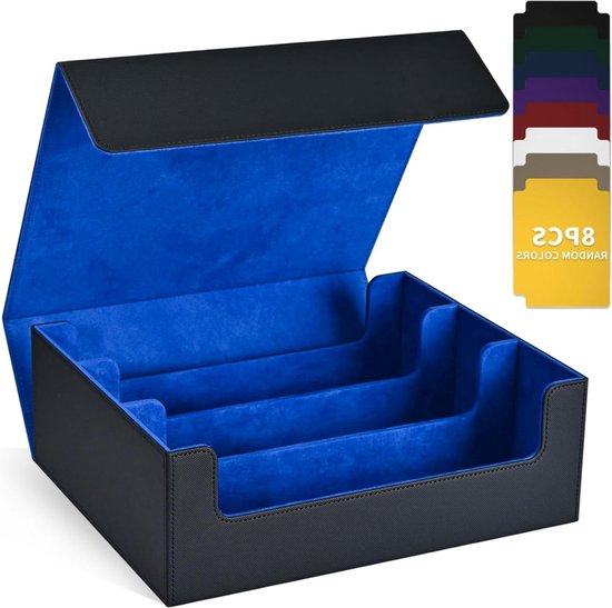 Trading Cards Storage Boxes for 1800+ Cards - Premium Magnetic Deck Boxes - Leather... | bol Trading Cards Storage Boxes for 1800+ Cards - Premium Magnetic Deck Boxes - Leather... | bol