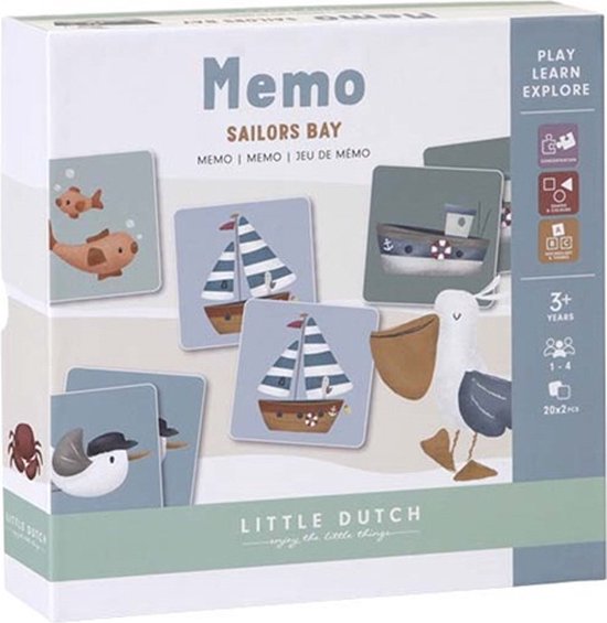 Afbeelding van het spel Little Dutch - Memo spel - Sailors Bay - FSC