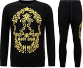 Exclusieve Joggingpak Heren - Skull Embroidery - Zwart