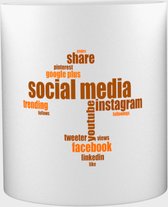 Akyol - Social media Mok met opdruk - social media - Social media liefhebbers - Social - 350 ML inhoud