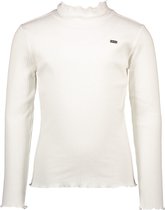 Le Chic Meisjes Nola Rib Turtleneck Top Off White