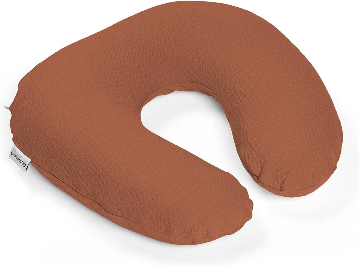 Goedkoopste Doomoo Softy - Klein Voedingskussen - Biologisch Katoen - 150cm - Tetra Jersey Terracotta