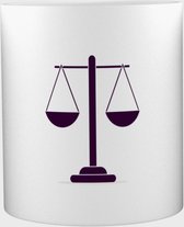 Akyol - Weegschaal Mok met opdruk - gerechtshof - Rechters - rechter - 350 ML inhoud