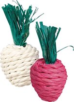 Trixie radijs en rettich met stro 8 cm 2 st