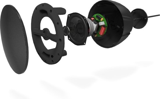 Hangende plafond speaker - Power Dynamics PDS40B hangende speaker - 100V & 8 Ohm - 5,25 inch - 2-weg - 30W - Zwart van Power Dynamics — afbeelding 4