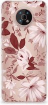 Silicone Back Case Nokia G50 GSM Hoesje Watercolor Flowers