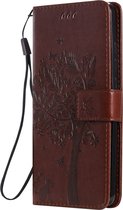 Xiaomi Mi 9T Hoesje - Mobigear - Tree Serie - Kunstlederen Bookcase - Bruin - Hoesje Geschikt Voor Xiaomi Mi 9T